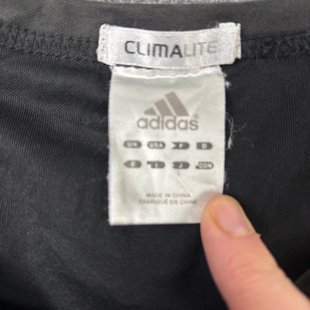 Adidas Climalite Long Sleeve Top Black Gold 3 Stripe photo 6