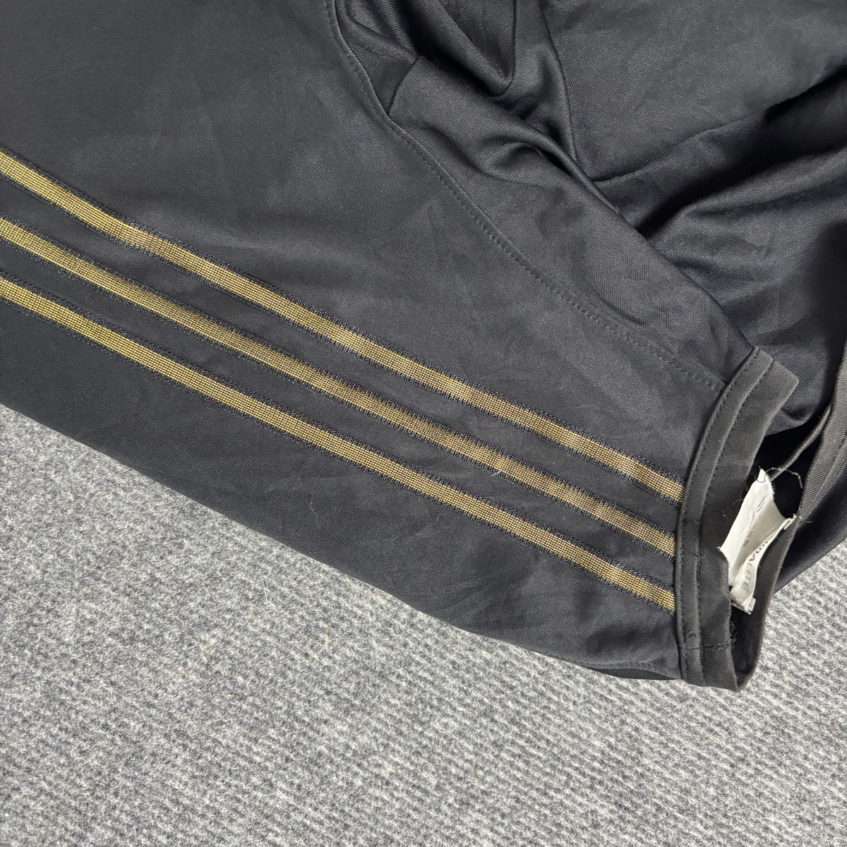 Adidas Climalite Long Sleeve Top Black Gold 3 Stripe photo 7