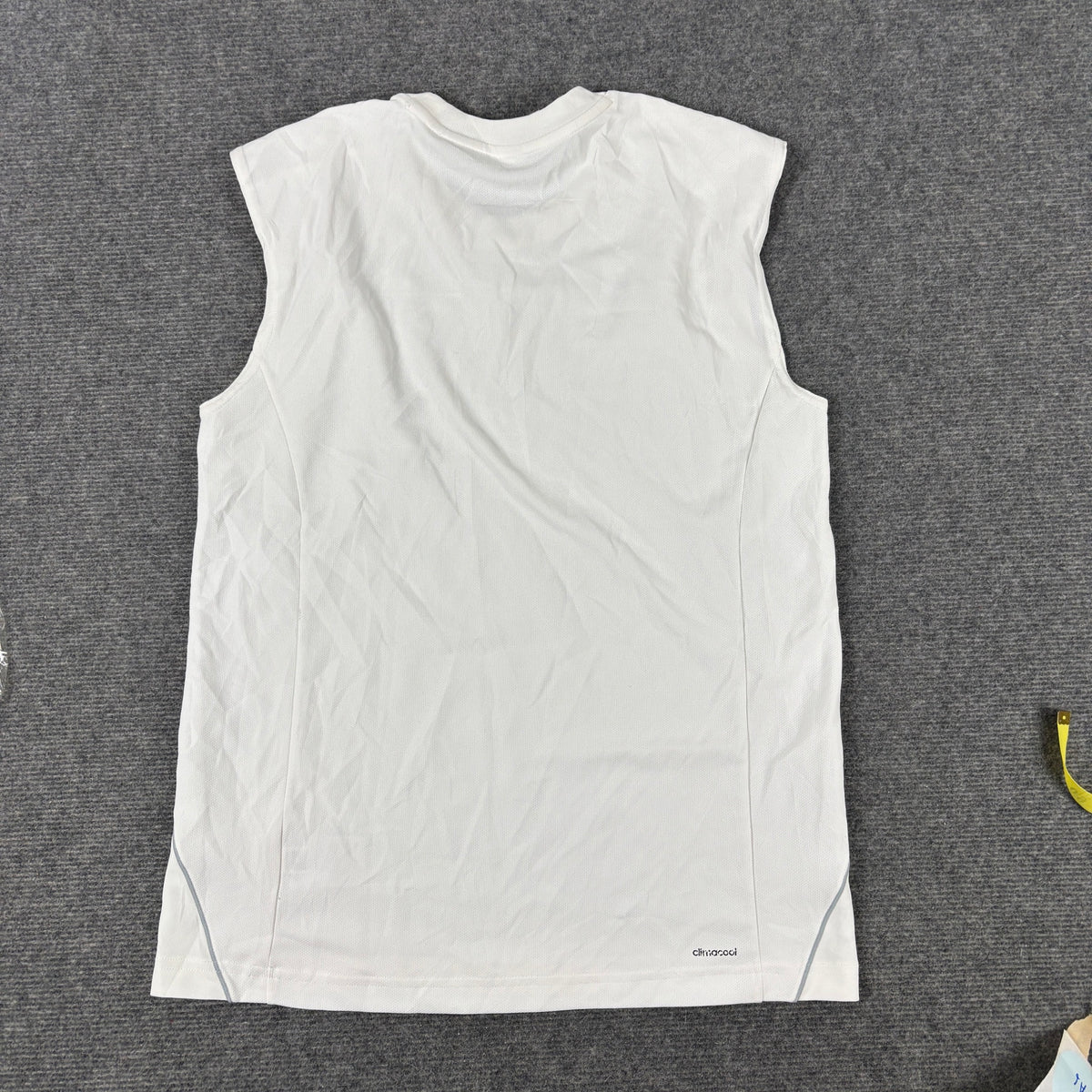 Adidas Climacool Sleeveless Training Tank White Grey Piping photo 3
