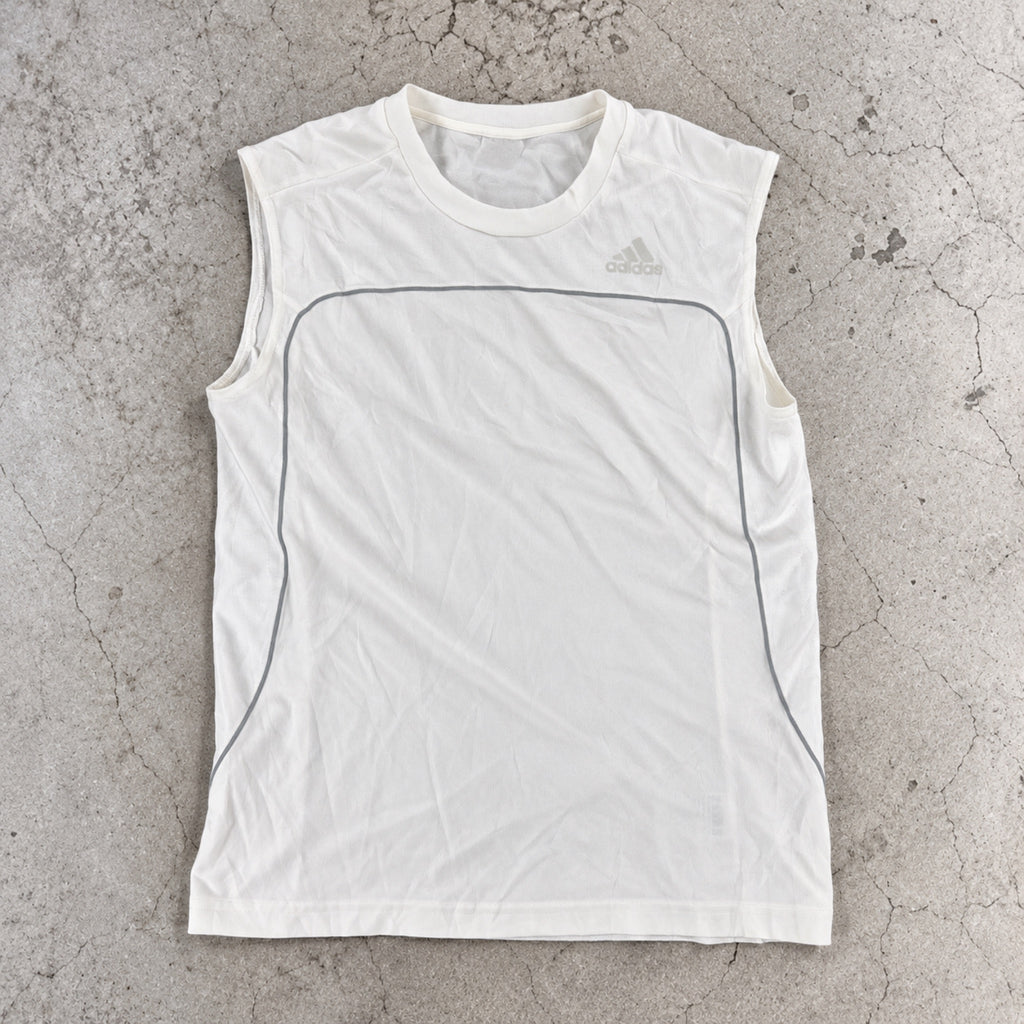 Adidas Climacool Sleeveless Training Tank White Grey Piping photo 2