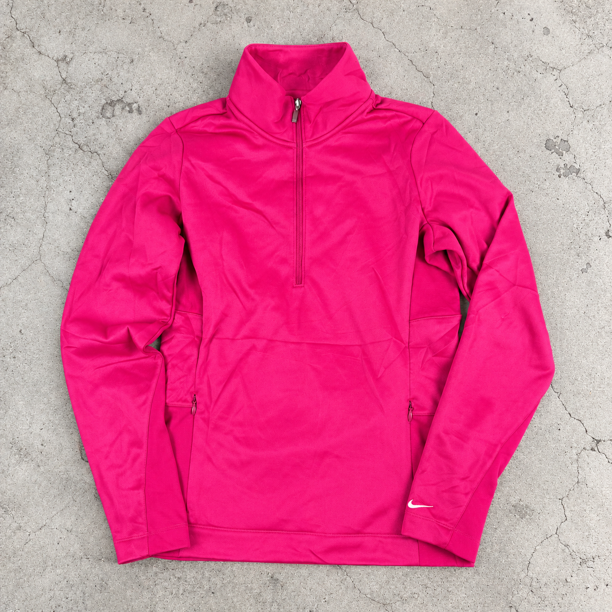 Nike Golf 1/4 Zip Jumper Women's Small Pink Activewear Golf Core