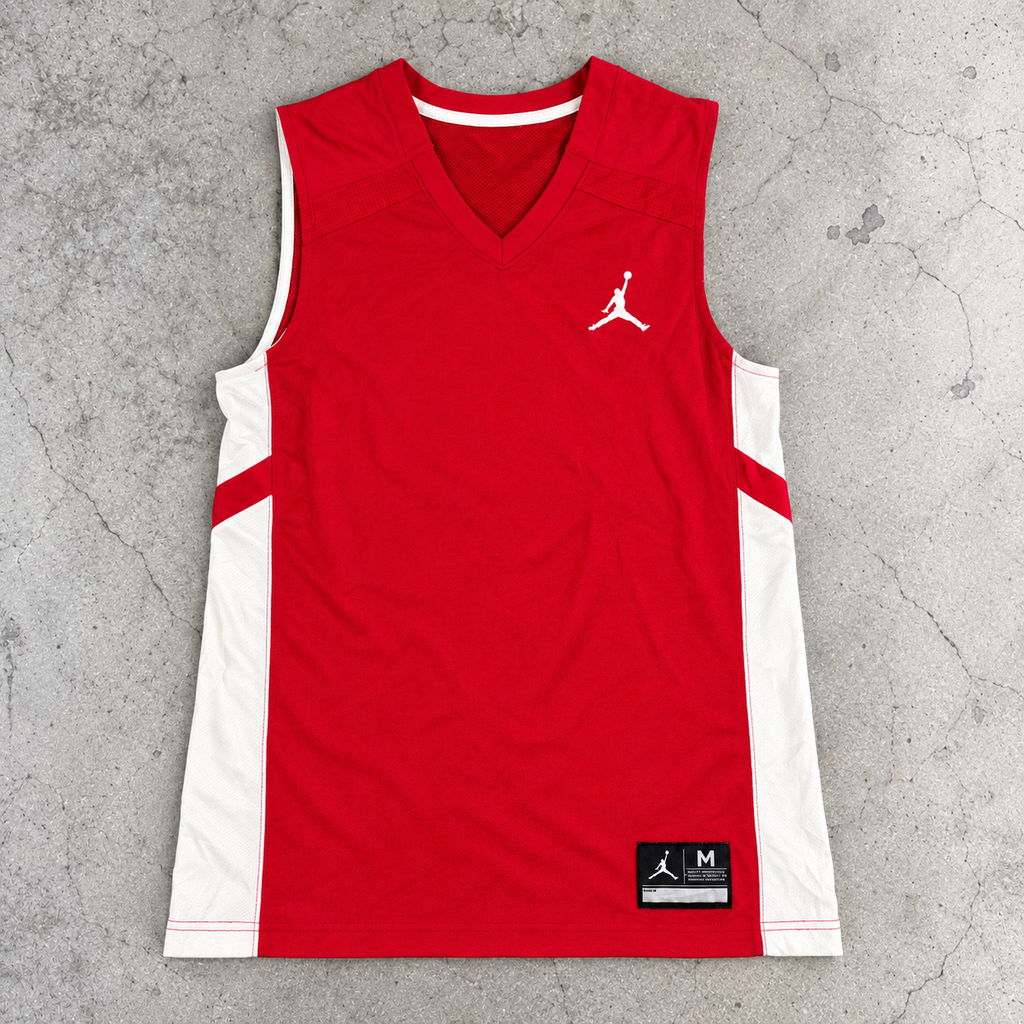 y2k Jordan Jumpman Basketball Jersey Tank Men's Medium Red White