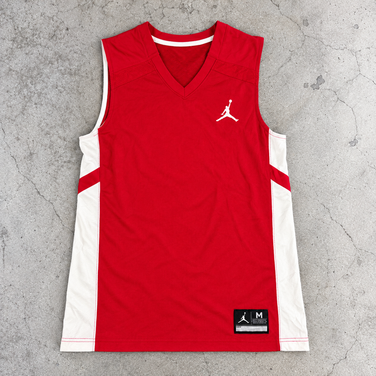 y2k Jordan Jumpman Basketball Jersey Tank Men's Medium Red White