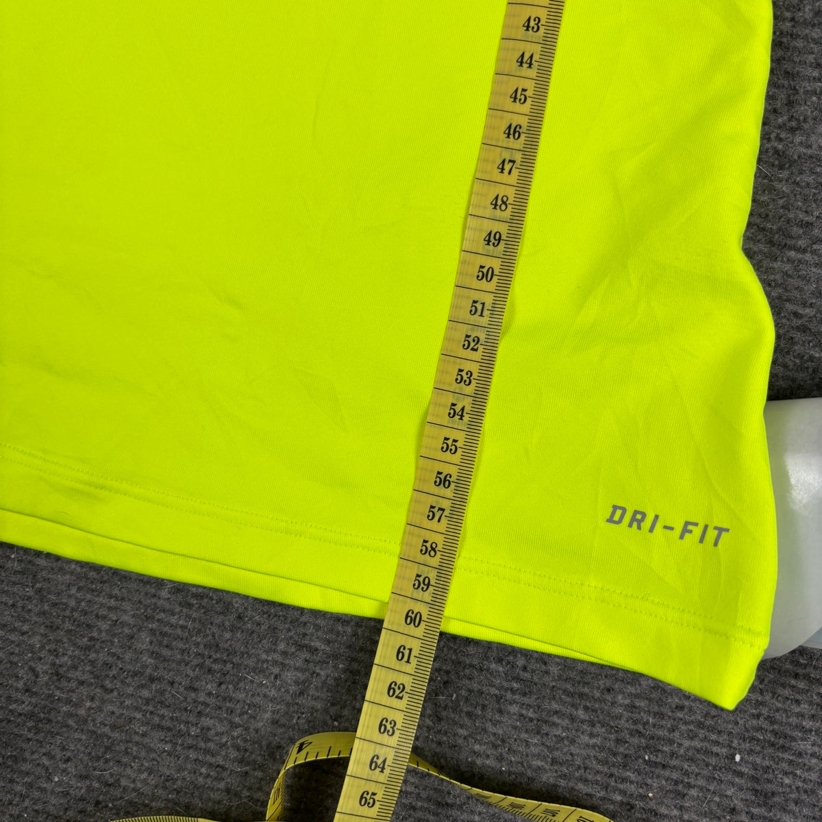 Nike Dri-Fit Tennis Top Neon Volt Yellow Cap Sleeve Fitted photo 8