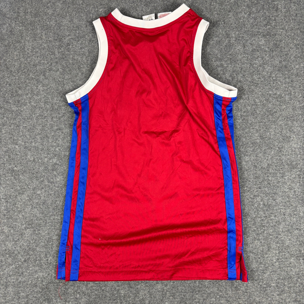Adidas France FFBB Basketball Jersey Red Blue Tank photo 2