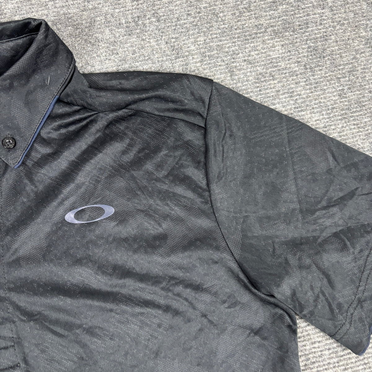 Oakley Performance Fit Golf Polo Black Embossed Camo photo 4