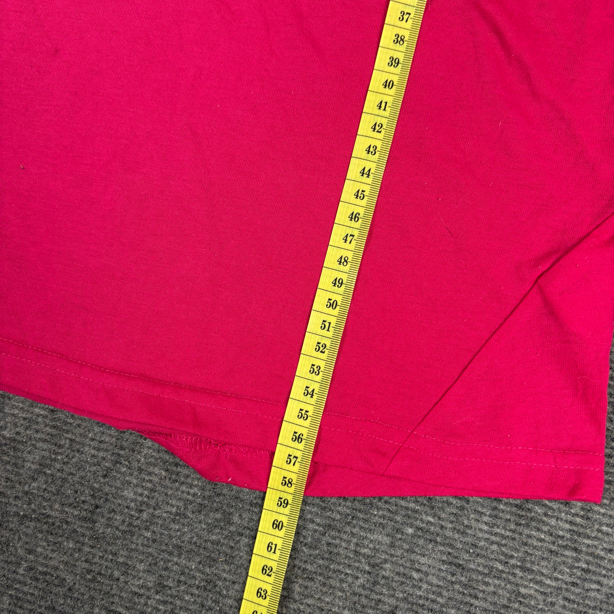 Puma V-Neck Logo Tee Hot Pink Orange Cropped photo 8