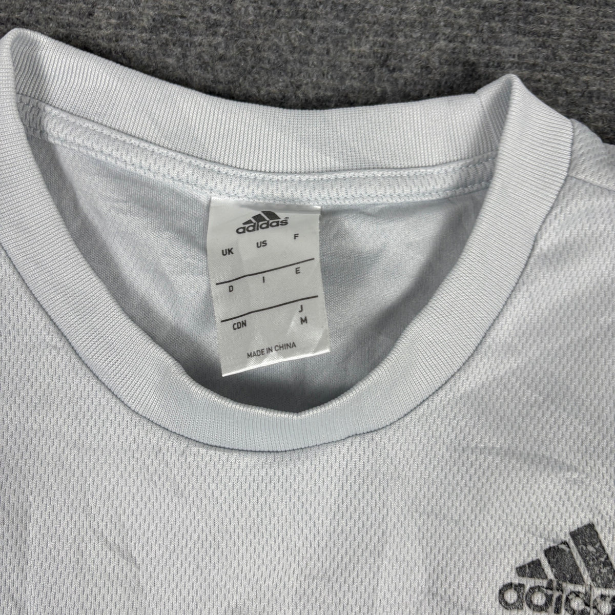 Adidas Climalite Logo Tee White Black Piping photo 6