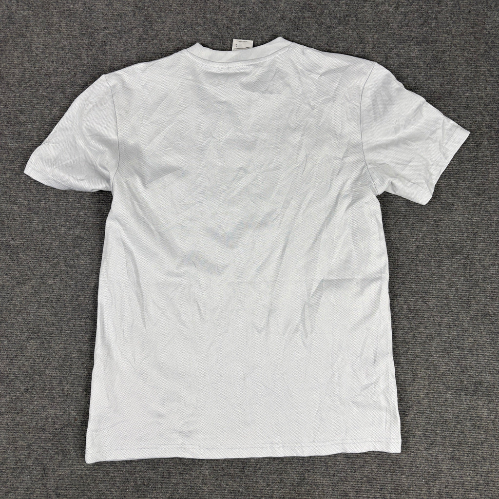 Adidas Climalite Logo Tee White Black Piping photo 3