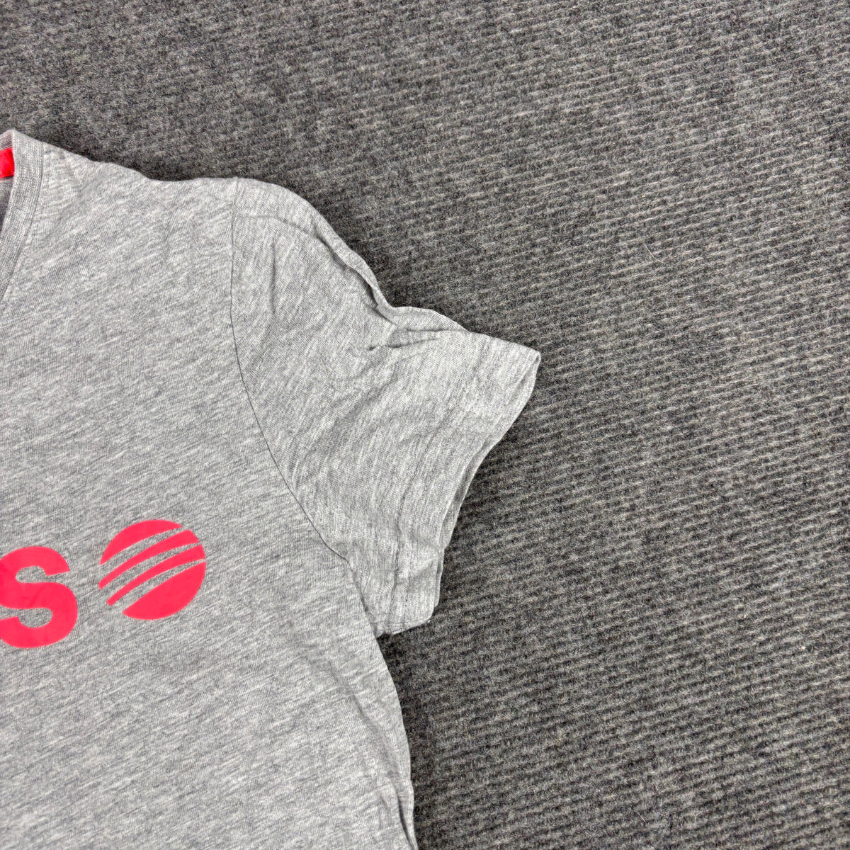 Y2K Adidas Neo Logo Baby Tee Grey Neon Pink Petite photo 4