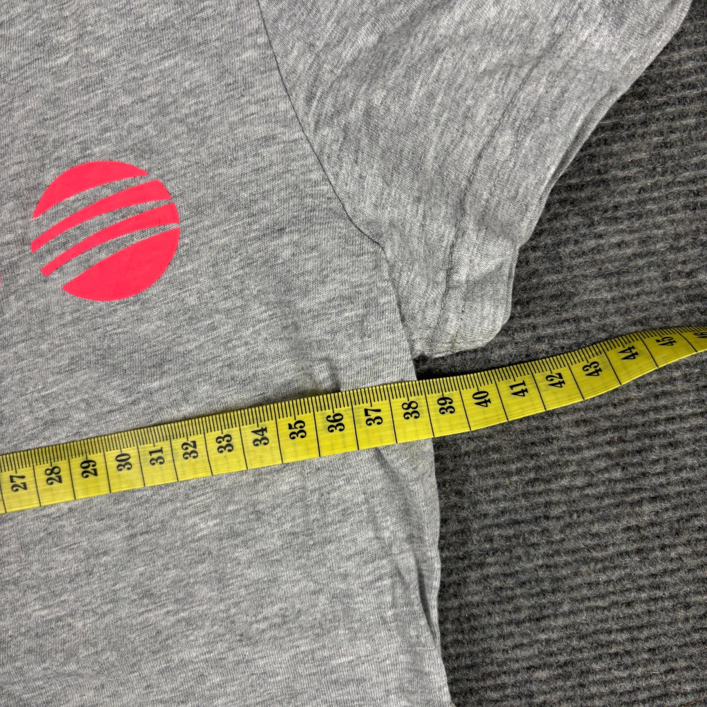 Y2K Adidas Neo Logo Baby Tee Grey Neon Pink Petite photo 6