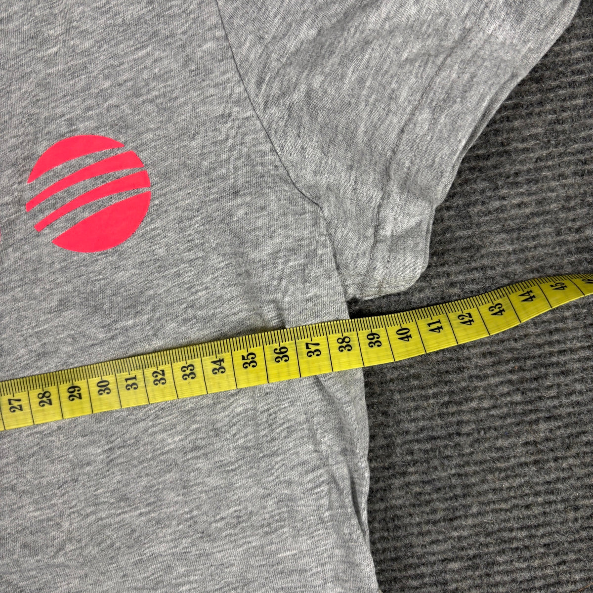 Y2K Adidas Neo Logo Baby Tee Grey Neon Pink Petite photo 6