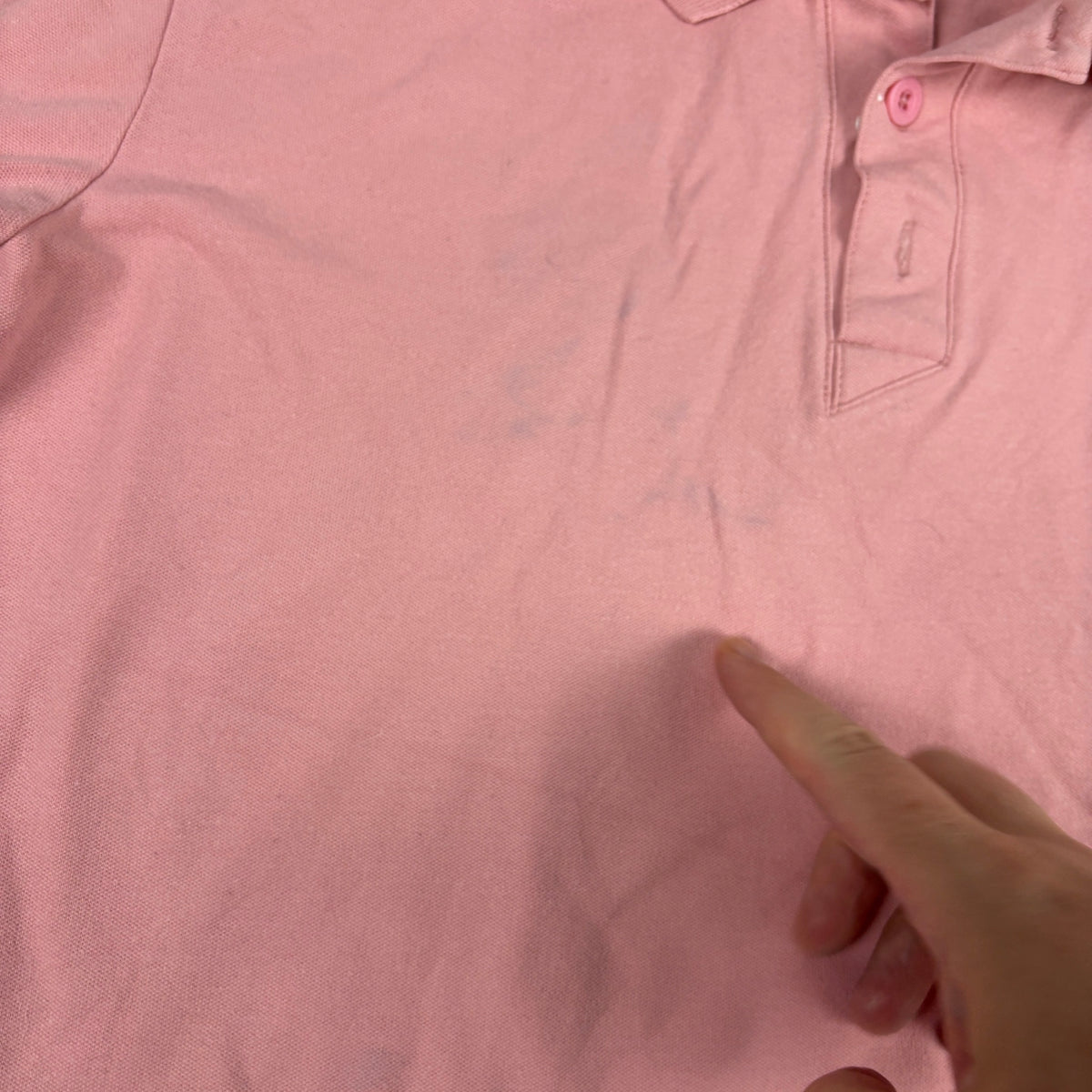 Y2K Puma Classic Pique Polo Baby Pink Fitted photo 10