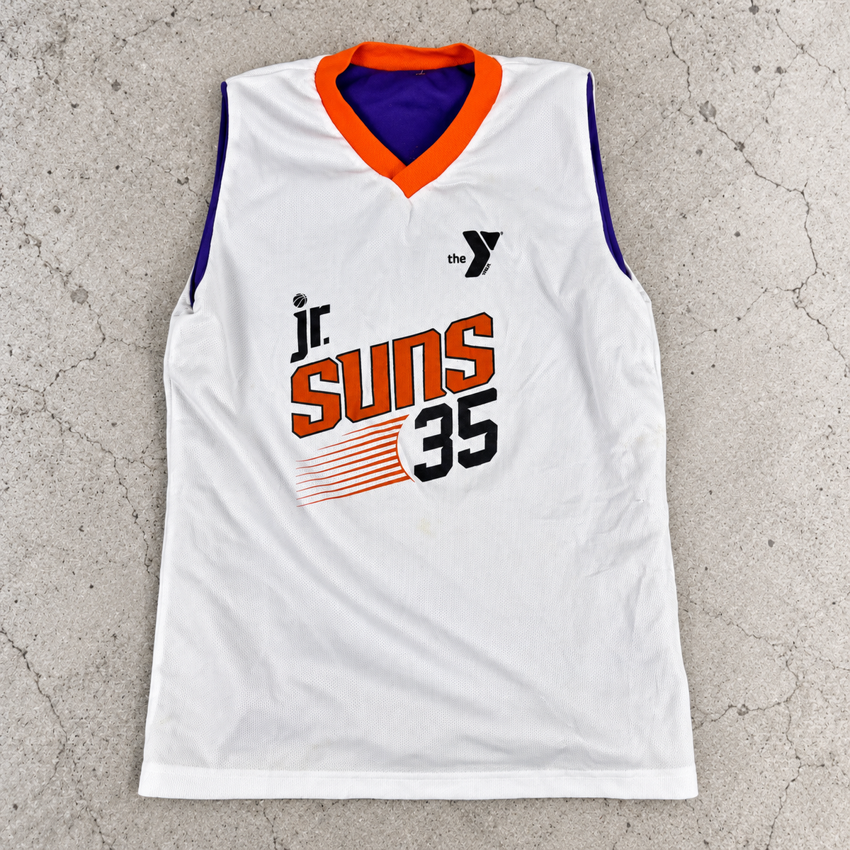 Phoenix Suns Jr Reversible Basketball Jersey Men's Small Purple White