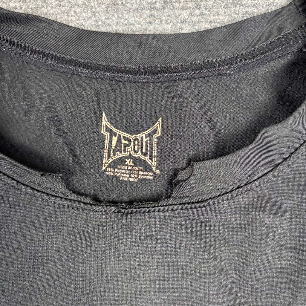 Tapout Sleeveless Training Tank Black Grey Camo Mesh Panels photo 8