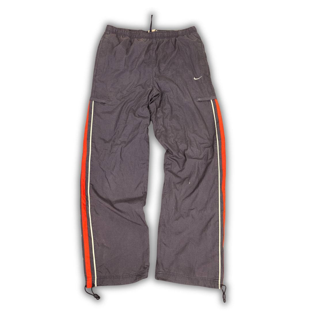 y2k nike cargo track pants navy red