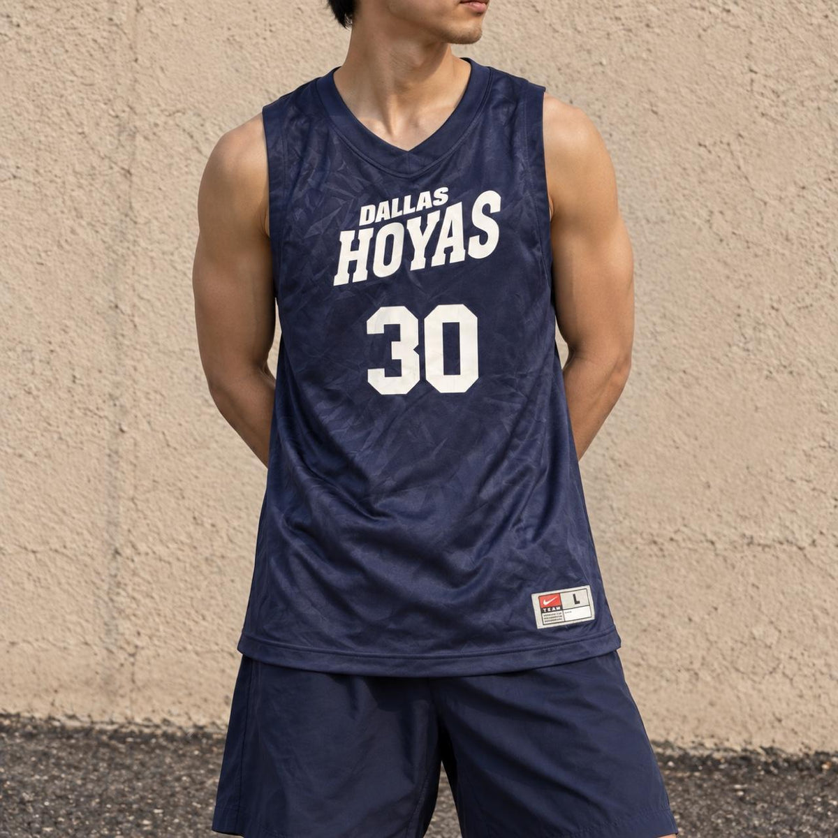Vintage 90s Nike Dallas Basketball Jersey Men's Large Navy White