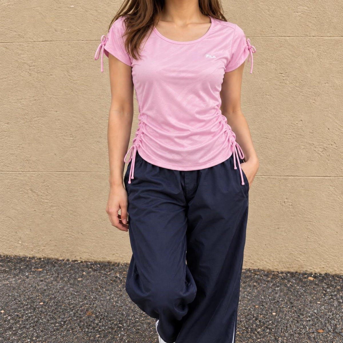Vintage y2k Fila Activewear Top Women's Small Pink T-shirt