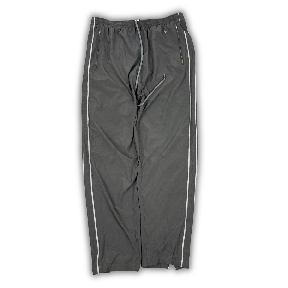 Vintage Nike Dri-Fit Track Pants Men's Medium Black Baggy Trackies
