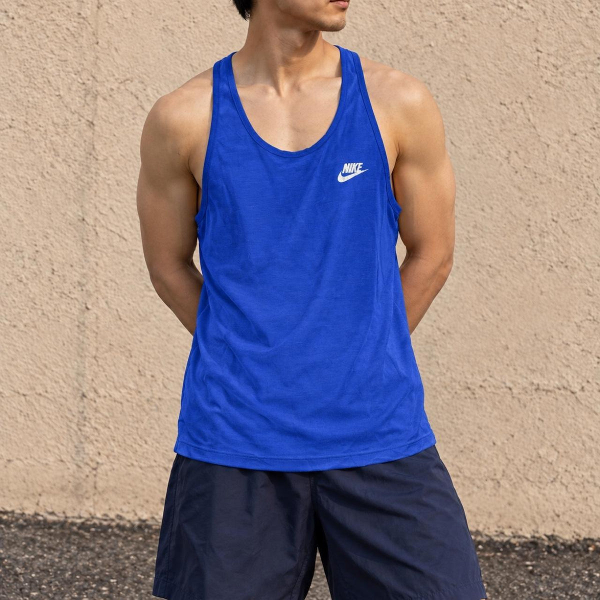 Vintage Nike Running Tank Top Women's Medium Blue Activewear