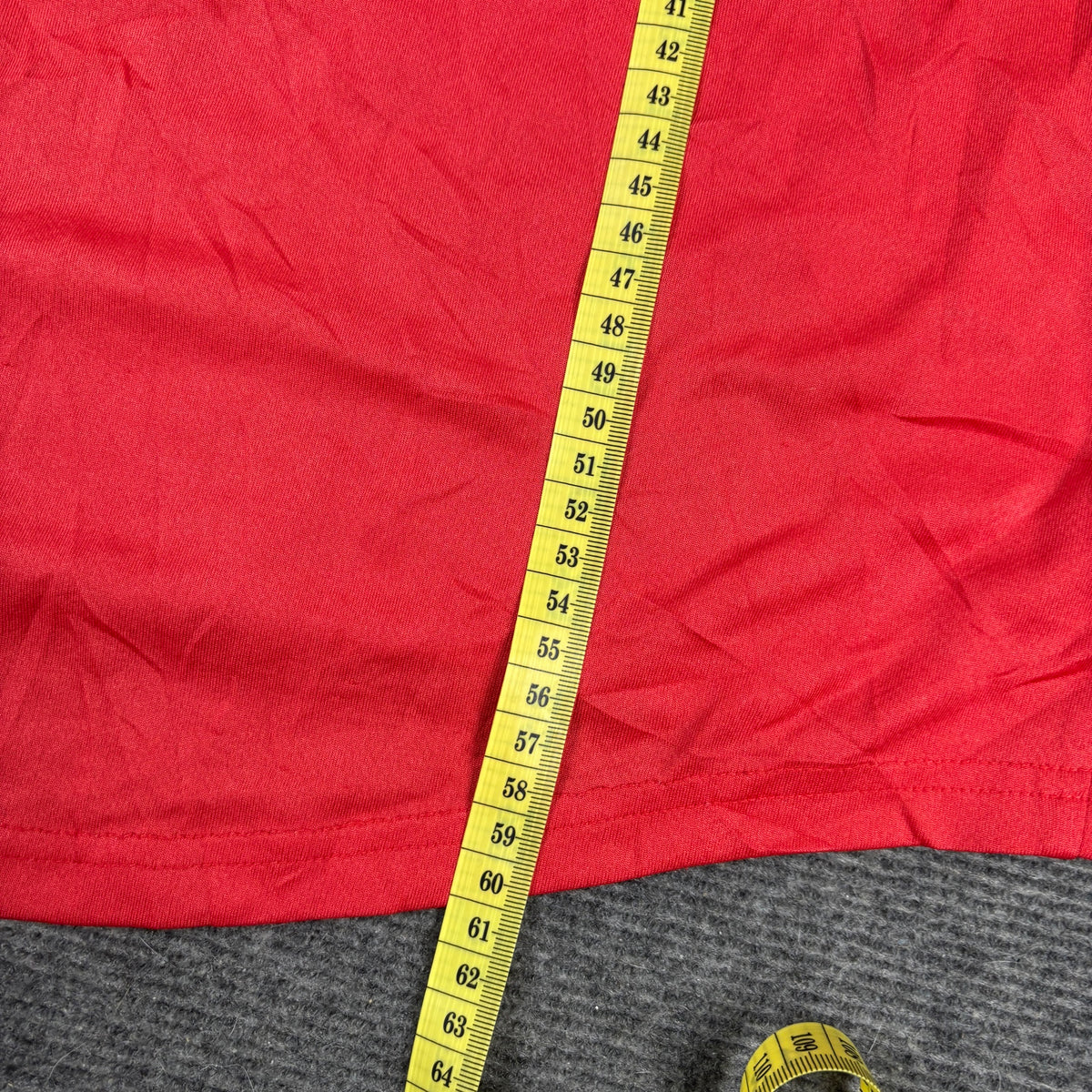Adidas 3 Stripe Training Tee Red Black Curved Hem photo 8